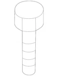 Genuine Mazda Suspension Stabilizer Bar Bracket Bolt 9YA0-21-084B. Fixed Price $8.65.