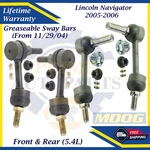 Moog Oem Front & Rear Sway Bars For 2005-2006 Lincoln Navigator 10 Yr Warranty. Fixed Price $171.93.