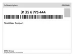 Genuine Bmw Stabilizer Support 31-35-6-775-444 New. Fixed Price $44.34.