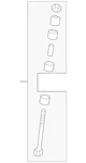 Genuine Mitsubishi Stabilizer Link 4056A161. Fixed Price $31.91.