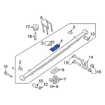 Ford F-150 2015-2020 4L3Z5708CA Leaf Spring Spacer. Fixed Price $29.40.