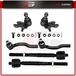 Fit For 2004-2010 Toyota Sienna 6 Pcs Front Lower Tie Rod Ends Ball Joints Kit. Fixed Price $50.59.