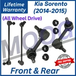 Moog Oem Front & Rear Sway Bars For 2014-2015 Kia Sorento, Lifetime Warranty.. Fixed Price $133.99.
