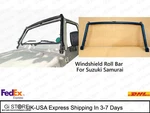 Suzuki Samurai Windshield Roll Bar Bolt-on Protection Hoop, Fits SJ410 SJ413. Fixed Price $299.00.