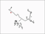 Genuine Mercedes A209 C209 CL203 S203 W203 Torsion Bar 2033261465. Fixed Price $142.05.