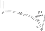2023- 2024 Honda Cr-v Rear Sway Stabilizer Bar Oem Part # 52300-3A0-A60. Fixed Price $145.00.