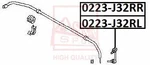 Febest 2008-2015 Nissan Murano Rear Left Stabilizer Link 0223-J32RL. Fixed Price $99.00.