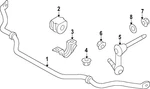 Genuine Nissan Stabilizer Bar 54610-6GP0A. Fixed Price $445.58.