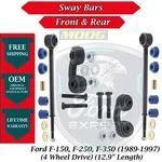 Moog Oem Front & Rear Sway Bar Links 1989-1997 Ford Lifetime Warranty. Fixed Price $167.02.