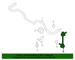 New Genuine Nissan / Infiniti Rod-connecting,rear Stabilizer 54668EG03B Oem. Fixed Price $65.46.