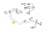 Oem Mercedes-benz W211 Front Anti Roll Stabilizer Bar A2113232865 Genuine. Fixed Price $199.00.