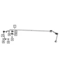 Genuine Mopar Rear Suspension Stabilizer Bar 68412192AA. Fixed Price $283.39.
