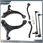 6PC Suspension Kit Front Control Arm Sway Bar Tierod For Hyundai Santa Fe 07-12. Fixed Price $70.51.