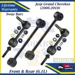 Moog Oem Front & Rear Sway Bar Links For 2006-2010 Jeep Grand Cherokee 9YR Warr.. Fixed Price $151.12.