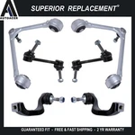 Front Upper Control Arms, Sway Bar Links & Tie Rods Kit 6 Pcs For Jaguar S-type. Fixed Price $178.20.