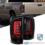 Fit 02-06 Dodge Ram 1500 2500 3500 Pearl Black Led Bar Tail Lights Reverse Lamps. Fixed Price $130.95.