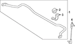Genuine Ford Stabilizer Bar MB3Z-5482-V. Fixed Price $175.23.
