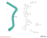 Volkswagen 2009-2017 Tiguan Rear Stabilizer Bar 3C0511409A. Fixed Price $129.99.