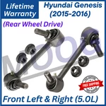 Moog Oem Front Sway Bars For 2015-2016 Hyundai Genesis 2WD, Lifetime Warranty.... Fixed Price $78.99.