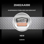 Genuine 1998-2008 Subaru Forester Suspension Stabilizer Bracket 20402AA000. Fixed Price $39.00.